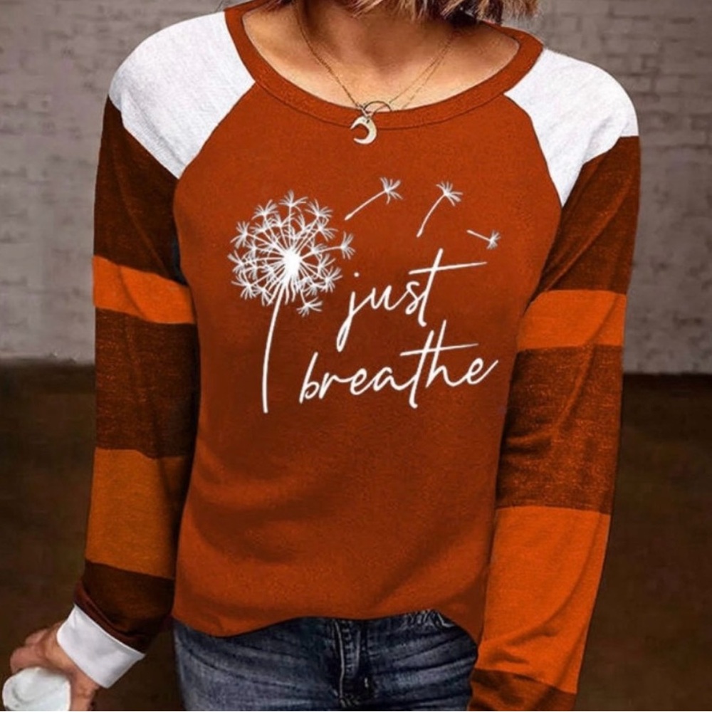 Long sleeve just breathe dandelion top